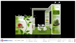 20x20 Isla booth design by Exhibit-Rentals